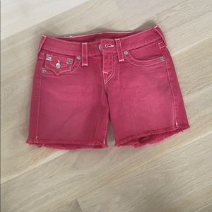 Hot pink True Religion shorts